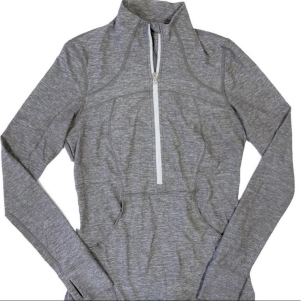 2133 Lululemon Half Zip Pullover Define Heather G… - image 1